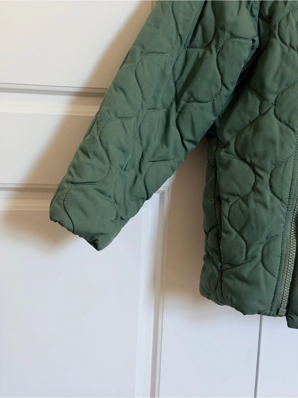 Patagonia Olive Green Quilted Kids Jacket and Snow Pants